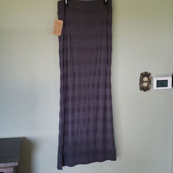 Threads 4 Thought Grey Pencil Knit Layered Skirt Size M | NWT Sustainable - Picture 2 of 8